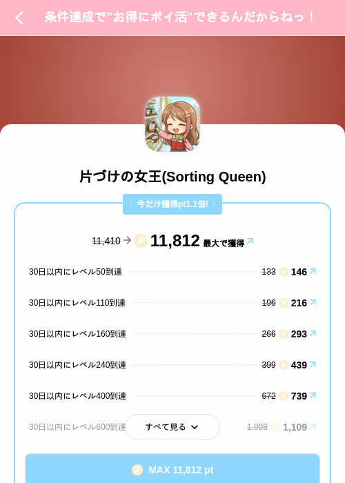 片づけの女王(Sorting Queen)の掲載記録画像（Powl（SKYFLAG）・2026年10月2日）
