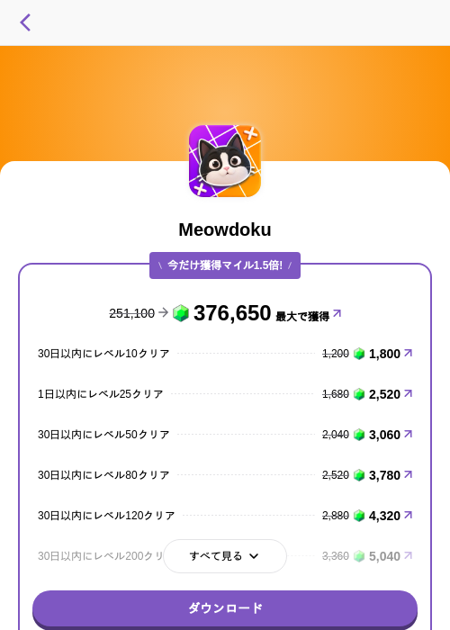 Meowdokuの掲載記録画像（トリマ （ミッションA）・2026年10月23日）
