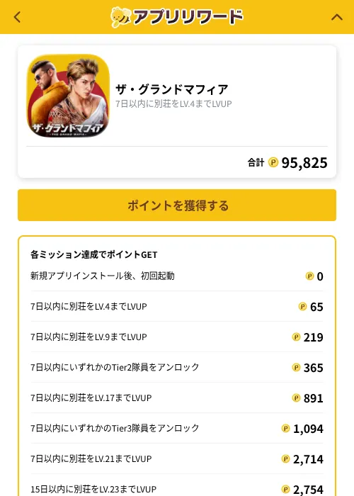 ザ・グランドマフィアの掲載記録画像（ポイ活倶楽部（GF Rewards）・2026年10月22日）