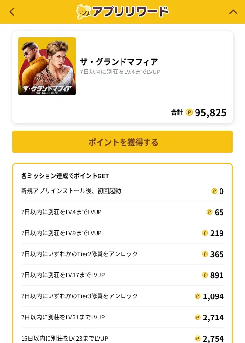 ザ・グランドマフィアの掲載記録画像（ポイ活倶楽部（GF Rewards）・2026年10月22日）