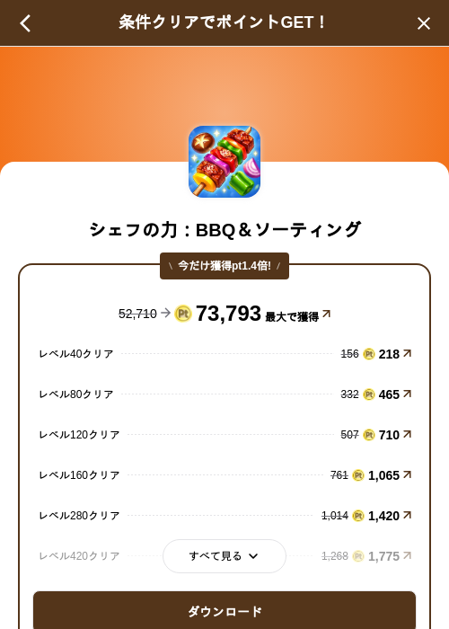 シェフの力：BBQ＆ソーティングの掲載記録画像（げん玉（SKYFLAG）・2026年10月26日）